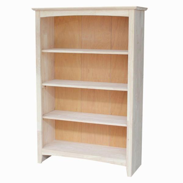 4ft Shaker Bookcase - Lam Brother's Unfinished Furniture