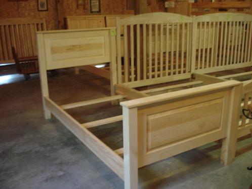 Unfinished twin store bed